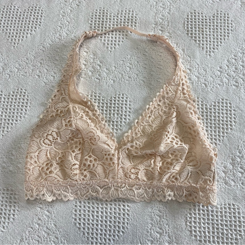 Aerie Lacey Halter Bra (M)